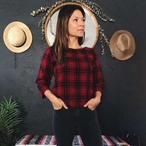 Madewell Buffalo Plaid Top